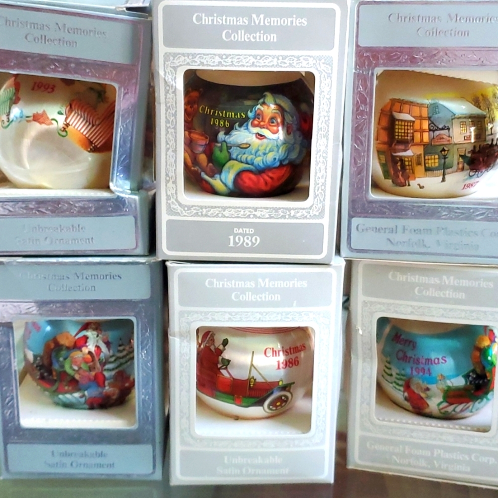 11  Vintage Christmas ornaments